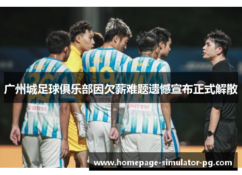 广州城足球俱乐部因欠薪难题遗憾宣布正式解散